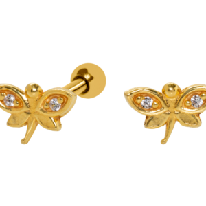 MICRO RETO MINI LIBÉLULA C36 - BANHADO A OURO