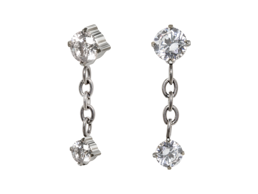 TOPO TITÂNIO 0.9 (1.2MM) - 2 ZIRCÔNIAS C/ CORRENTE
