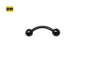 MICRO CURVO BANHADO BLACK – 1.2 X 6 X 3MM
