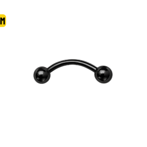 MICRO CURVO BANHADO BLACK - 1.2 X 6 X 3MM