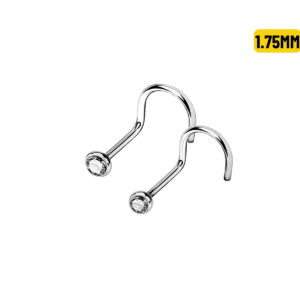 NOSTRIL AÇO C/ ZIRCONIA - 1.75MM