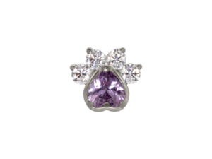 TOPO TITÂNIO 0.9 (1.2MM) – PATINHA C/ ZIRCÔNIA LILÁS
