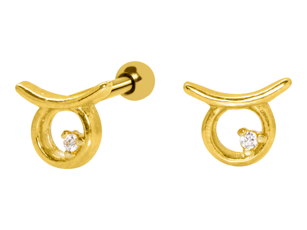 MICRO RETO SIGNO TOURO - BANHADO A OURO