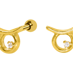 MICRO RETO SIGNO TOURO - BANHADO A OURO