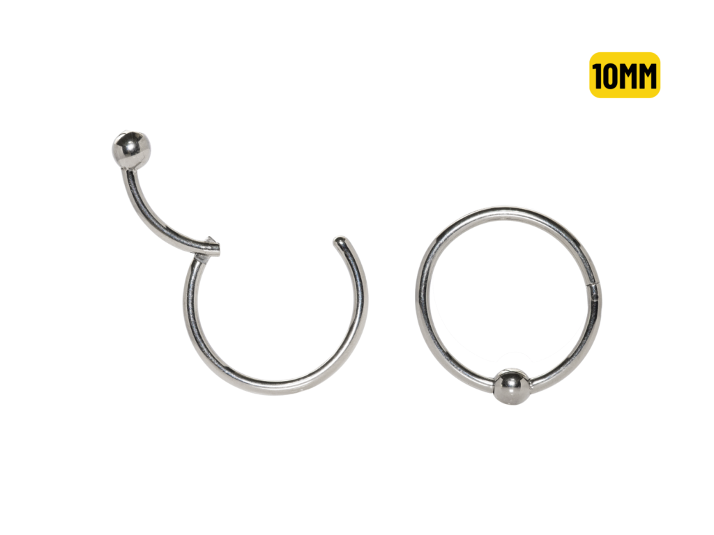 CAPTIVE CLICKER TITÂNIO - 1.2 X 10 X 3MM