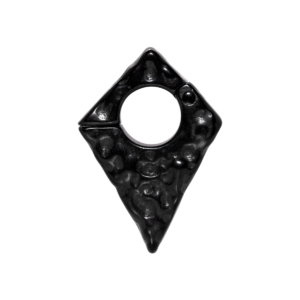 PÊNDULO LOSANGO MARTELADO PVD BLACK MAGNÉTICO - 4MM