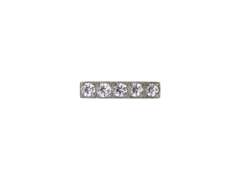 TOPO TITÂNIO 0.9 (1.2MM) - BARRINHA C/ ZIRCÔNIA