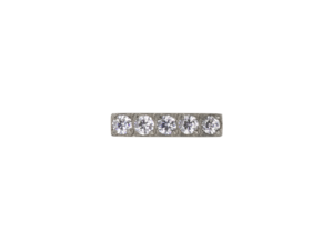 TOPO TITÂNIO 0.9 (1.2MM) – BARRINHA C/ ZIRCÔNIA