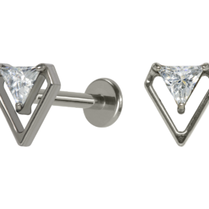 LABRET TITÂNIO R/I DIAMANTE C/ ZIRCÔNIA