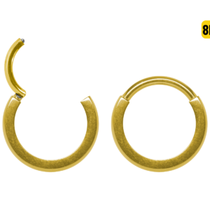 ARGOLA CLICKER TITÂNIO PVD GOLD LISA - 8MM