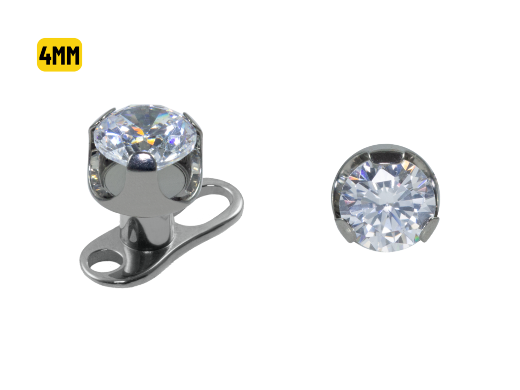 MICRODERMAL TITÂNIO COPINHO GARRAS C/ ZIRCÔNIA - 4MM