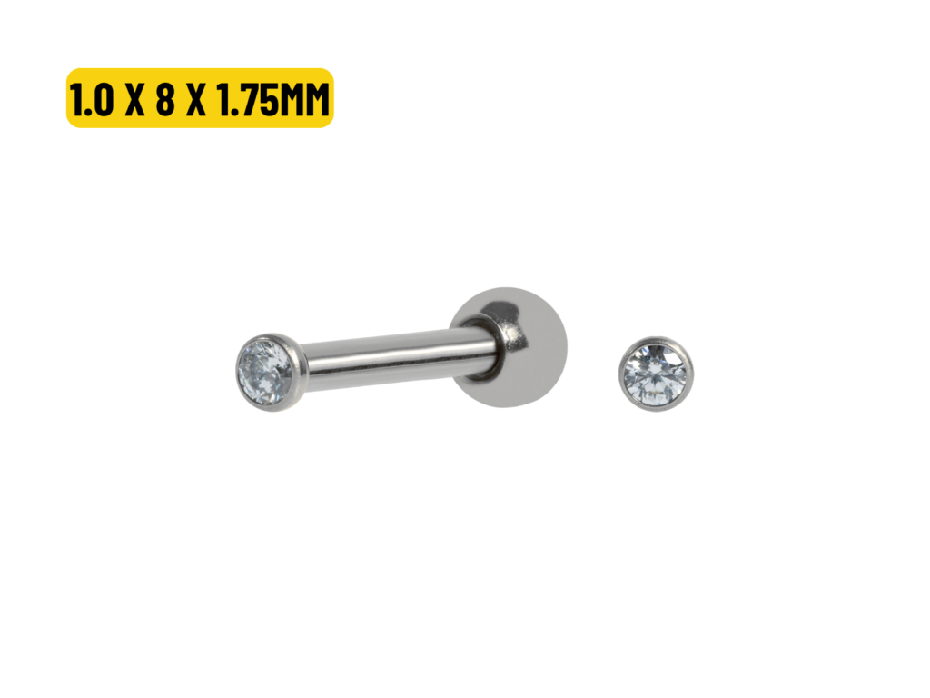 MICRO RETO TITÂNIO AUSTRALIANO - 1.0 X 8 X 1.75MM