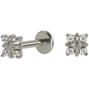 LABRET AÇO R/I 4 PEDRAS