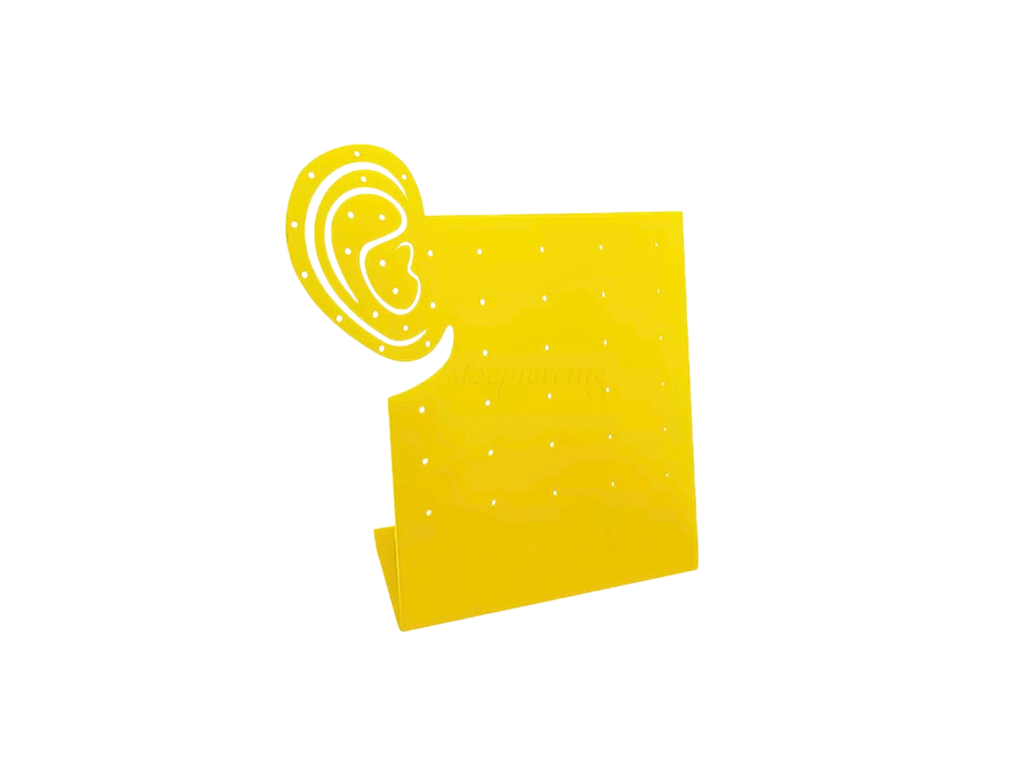 EXPOSITOR JÓIAS ORELHA ACRÍLICO - AMARELO