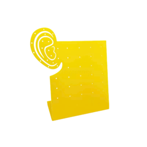 EXPOSITOR JÓIAS ORELHA ACRÍLICO - AMARELO