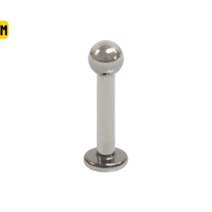 LABRET TITÂNIO R/INTERNA - 1.6 X 8 X 3MM