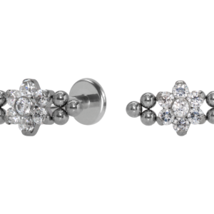 LABRET TITÂNIO R/I INDIANO FLOR