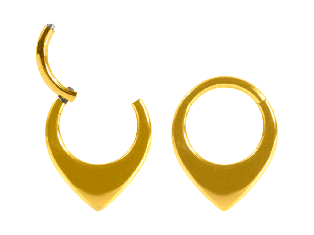 SEGMENTO CLICKER TITÂNIO PVD GOLD V