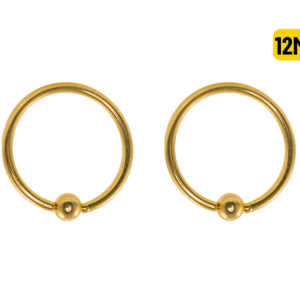 CAPTIVE PVD GOLD 1.2 X 12 X 3MM