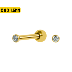 MICRO RETO TIT PVD GOLD AUSTRALIANO - 1.0 X 8 X 1.5MM