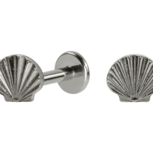 LABRET TITÂNIO R/I CONCHA DIAMANTADA