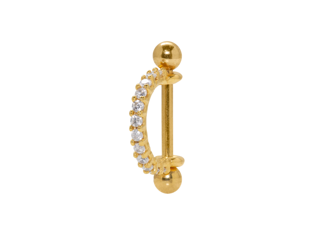 SEMI-ARGOLA P07 - BANHADO A OURO