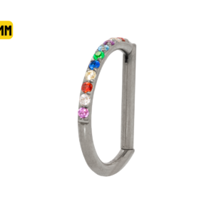 SEGMENTO CLICKER TITÂNIO OPEN D MULTI COLOR - 10MM