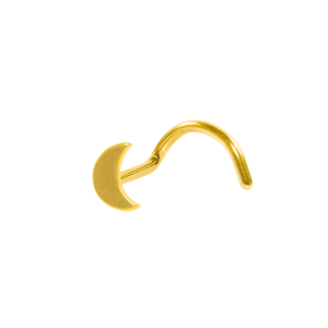 NOSTRIL TITÂNIO PVD GOLD LUA - 0.8MM