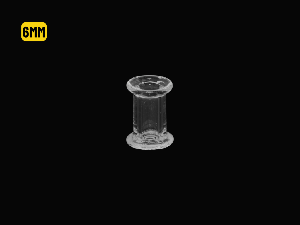 ALARGADOR PLUG VIDRO BOROSSILICATO - 6MM