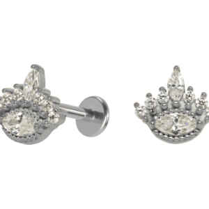LABRET AÇO R/I INDIANO C/ ZIRCÔNIA
