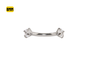 MICRO CURVO AÇO R/I C/ ZIRCÔNIA – 8MM