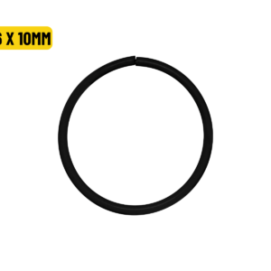 NOSTRIL ARGOLA TORÇÃO AÇO PVD BLACK - 0.6 X 10MM