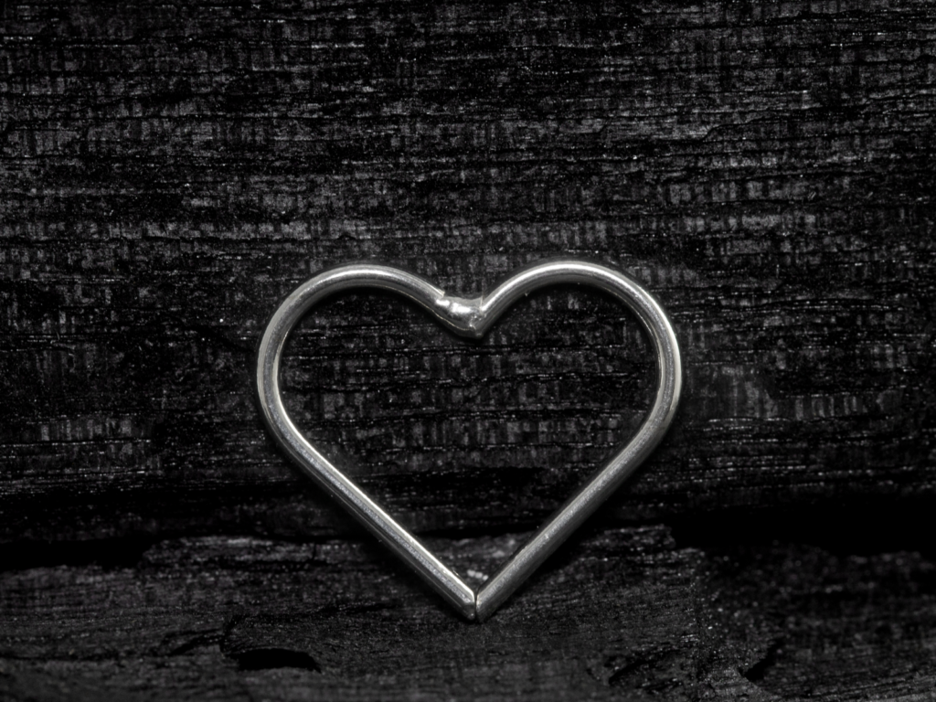 HEART TORÇÃO OURO 18K - BRANCO