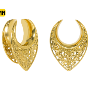 ALARGADOR PÊNDULO AÇO PVD GOLD - 14MM