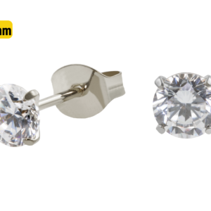 PAR BRINCO TITÂNIO C/ ZIRCÔNIA - 4MM
