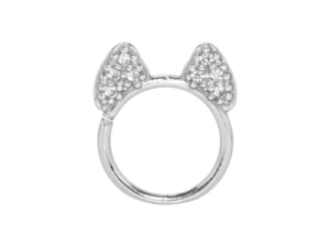 ARGOLA ORELHA DE GATINHO PRATA CA11 – PRATA