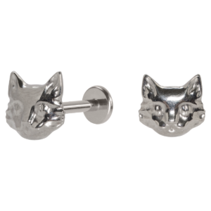 LABRET TITÂNIO R/I GATINHO