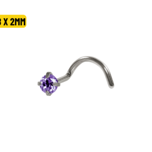 NOSTRIL TITÂNIO C/ GARRAS LILÁS - 0.8 X 2MM