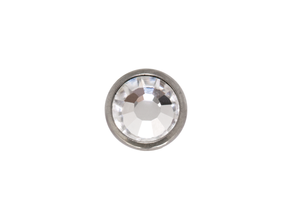 TOPO TITÂNIO 1.2 (1.6MM) - STRASS 6MM