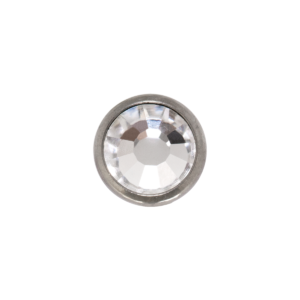 TOPO TITÂNIO 1.2 (1.6MM) - STRASS 6MM