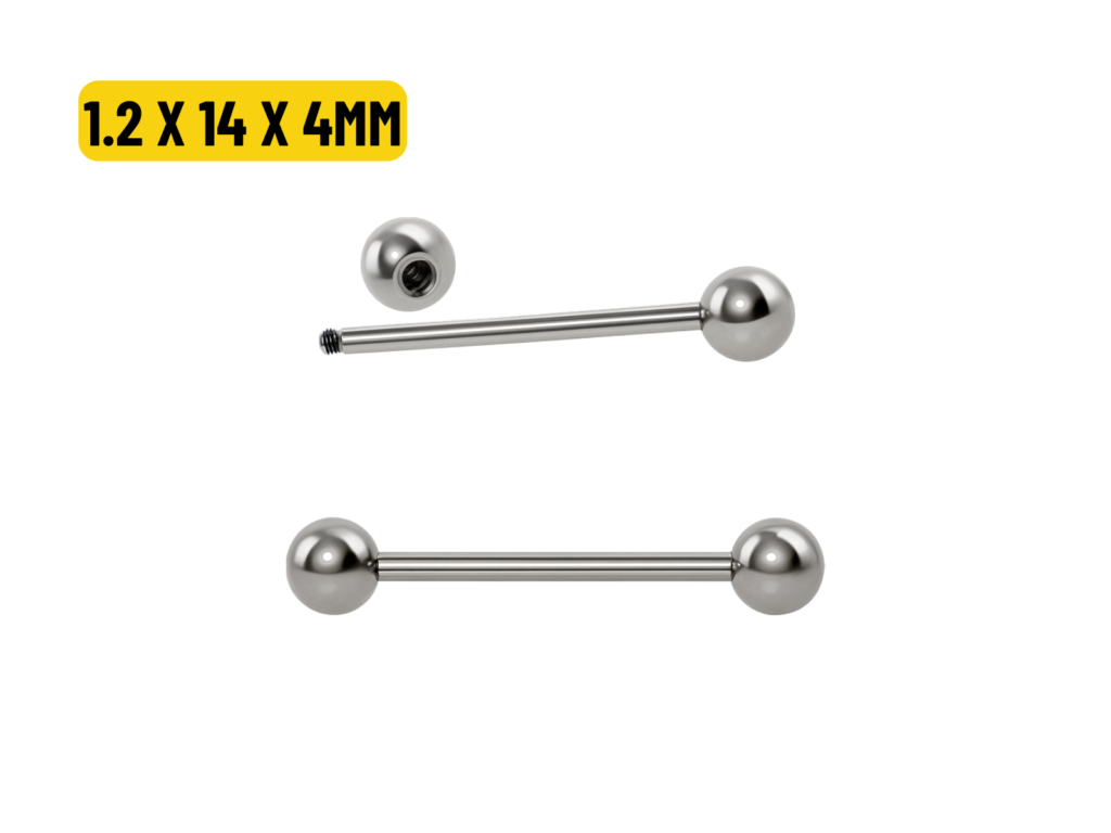 MICRO RETO NIÓBIO - 1.2 X 14 X 4/4MM