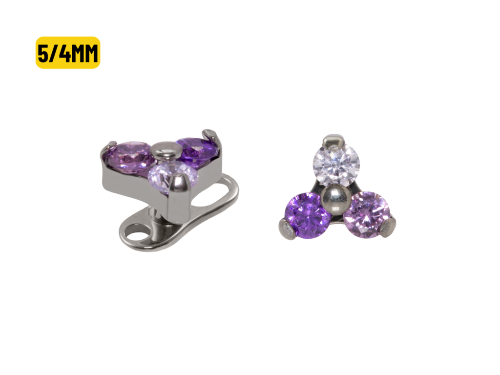 MICRODERMAL TITÂNIO TRINITY C/ ZIRCÔNIA LILÁS - 5/4MM