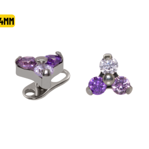 MICRODERMAL TITÂNIO TRINITY C/ ZIRCÔNIA LILÁS - 5/4MM