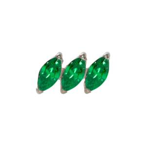TOPO TITÂNIO 0.9 (1.2MM) - CLUSTER C/ ZIRCÔNIA VERDE