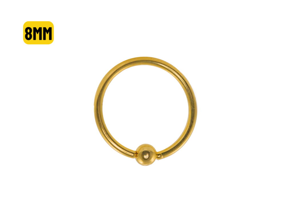 CAPTIVE TITÂNIO PVD GOLD - 1.2 X 8 X 3