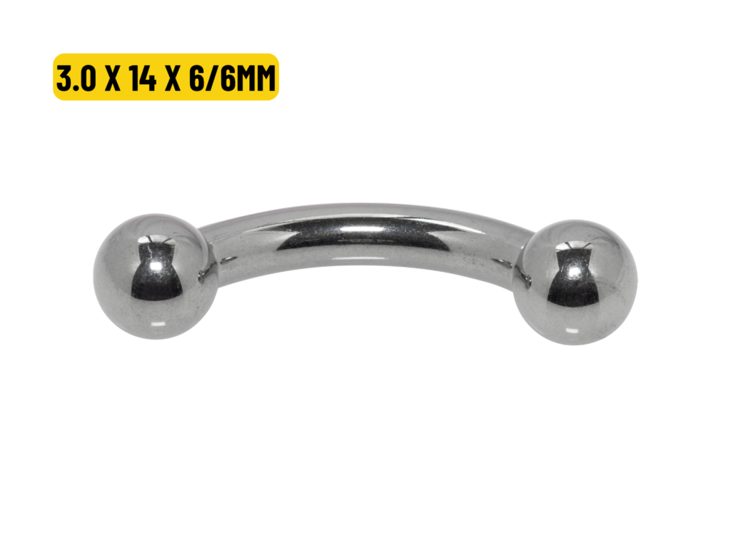 MICRO CURVO TITÂNIO R/INTERNA - 3.0 X 14 X 6/6MM