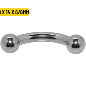 MICRO CURVO TITÂNIO R/INTERNA - 3.0 X 14 X 6/6MM