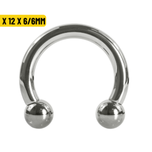 FERRADURA TITÂNIO R/INTERNA - 3.0 X 12 X 6/6MM