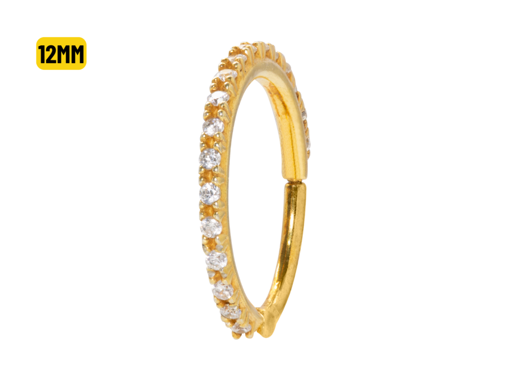 CONCH CLICKER CRAVEJADO PRATA ART7 - BANHADO A OURO