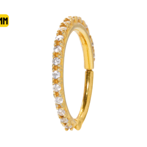 CONCH CLICKER CRAVEJADO PRATA ART7 - BANHADO A OURO